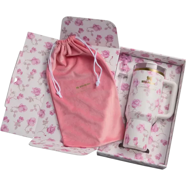 Stanley x LoveShackFancy Quencher 40oz - Ribbon Rosa (Gift Box)