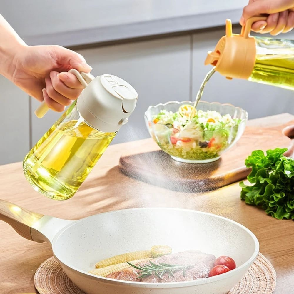 2-in-1 Oil Sprayer & Dispenser Bottle – 500 ml