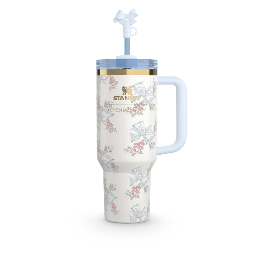 Stanley x LoveShackFancy Quencher 40oz - Beaux Blue (Gift Box)