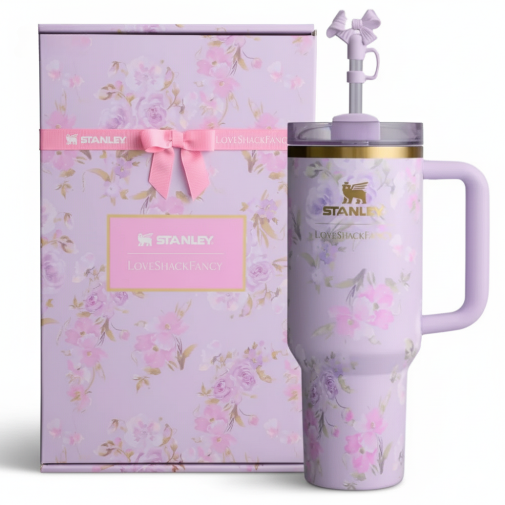 Stanley x LoveShackFancy Quencher 40oz - Happy Thoughts (Gift Box)